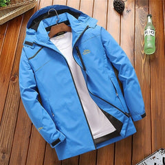 Men's Casual Waterproof Hooded Jacket 2019 Spring Fall Lightweight