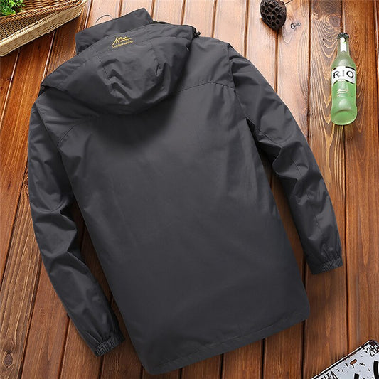 Men's Casual Waterproof Hooded Jacket 2019 Spring Fall Lightweight