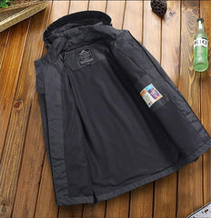 Men's Casual Waterproof Hooded Jacket 2019 Spring Fall Lightweight