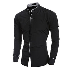 Men's Luxury Casual Formal Shirt Long Sleeve Slim Fit Business Dress