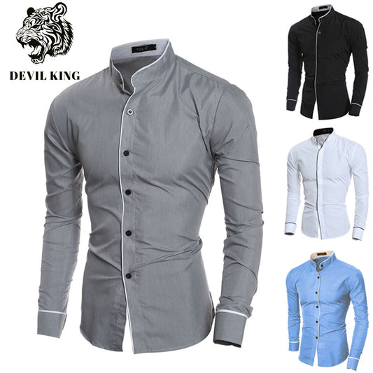 Men's Luxury Casual Formal Shirt Long Sleeve Slim Fit Business Dress