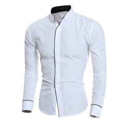 Men's Luxury Casual Formal Shirt Long Sleeve Slim Fit Business Dress