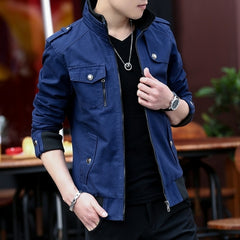 Mens Jacket Fashion Army Military Jacket Man Coats Bomber Jacket Stand