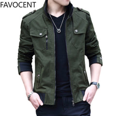 Mens Jacket Fashion Army Military Jacket Man Coats Bomber Jacket Stand