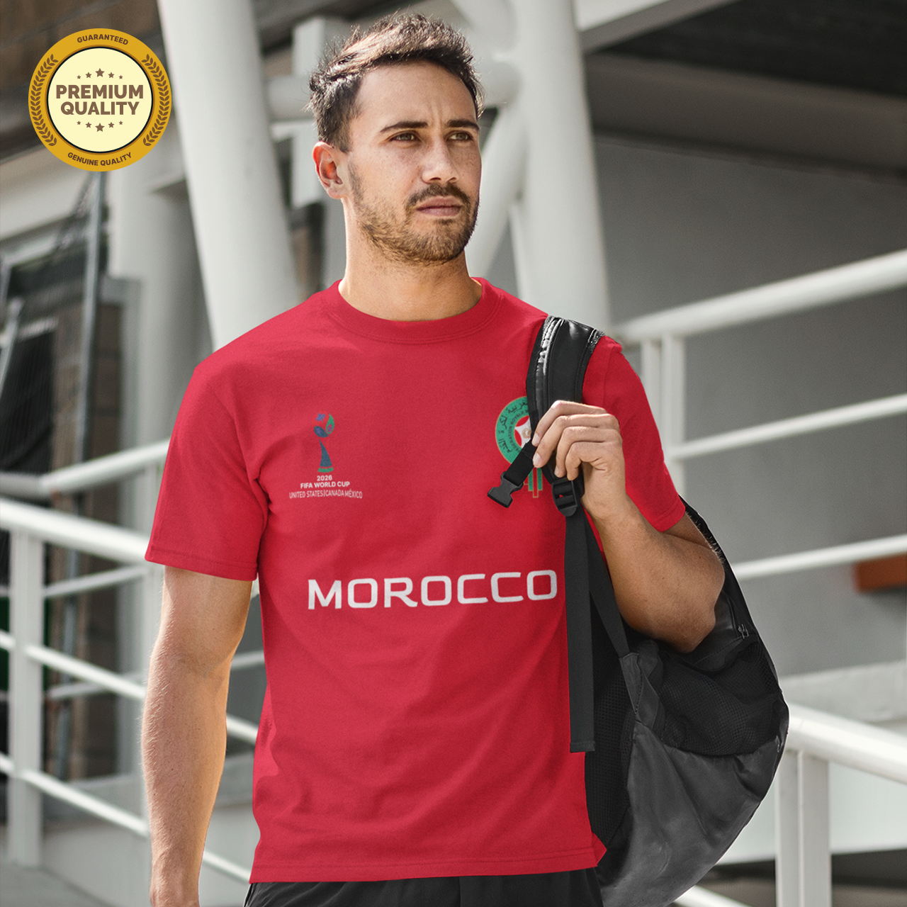 Morocco Football Team Fan T-Shirt – 2026 Football World Cup TShirt