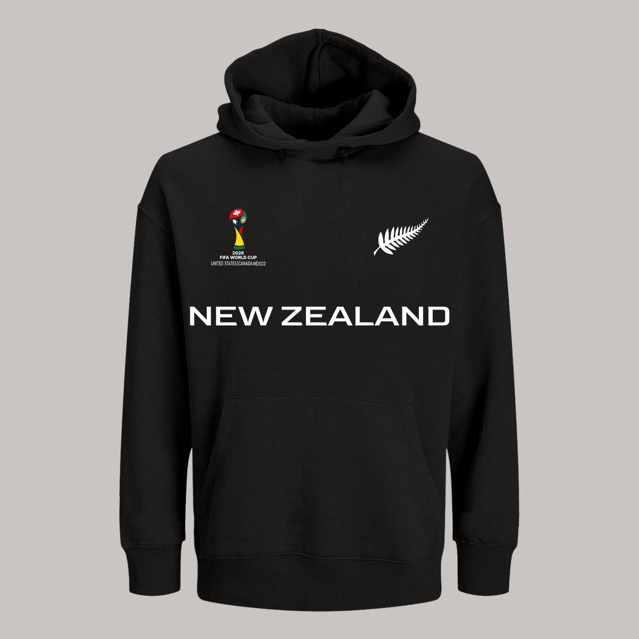 New Zealand Soccer Team Fan Hoodie – 2026 World Cup Football Sweatshirt