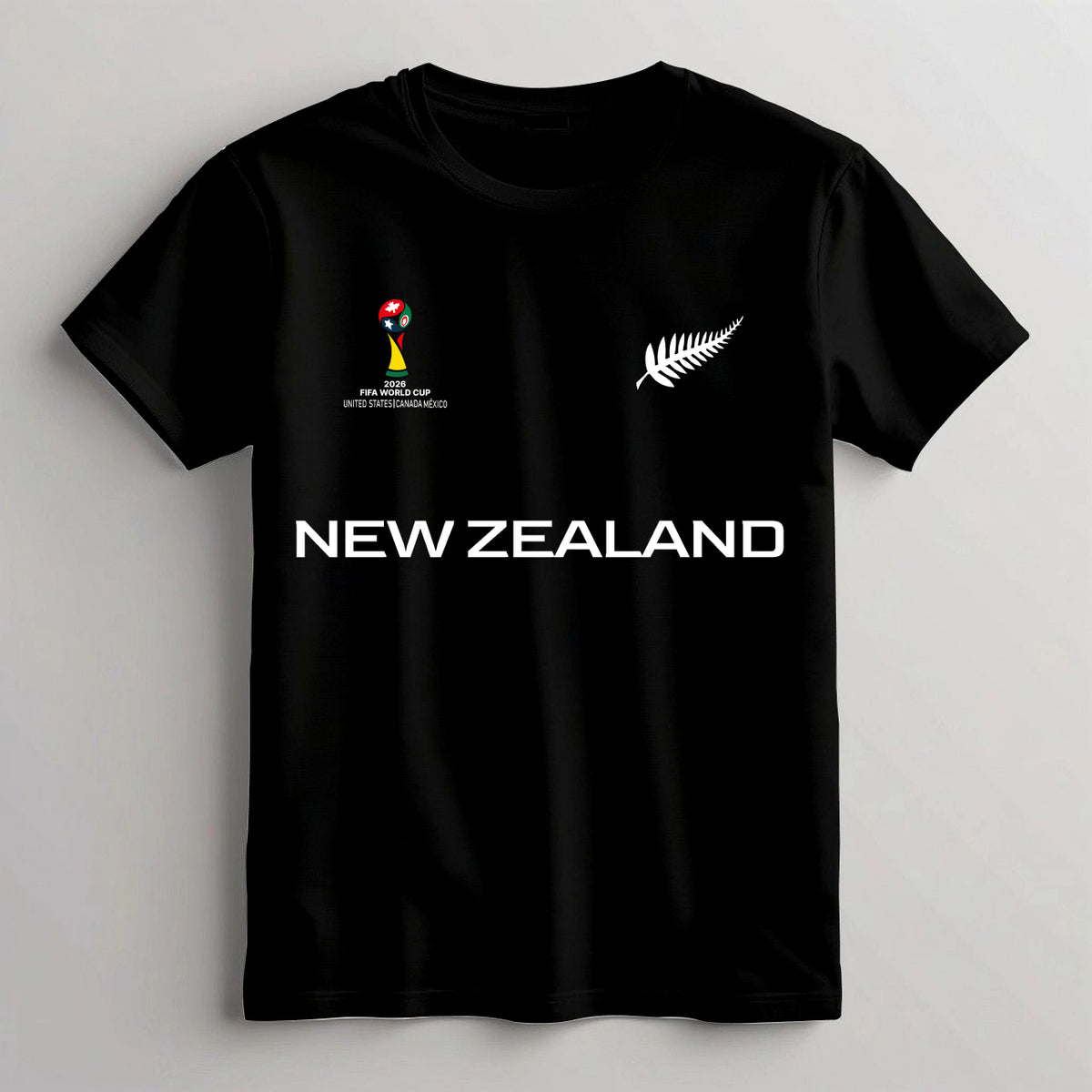 New Zealand Football Team Fan T-Shirt – 2026 Football World Cup TShirt
