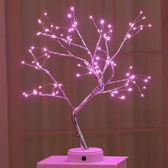 LED Mini Christmas Tree Fairy Lights with Copper Wire Garland