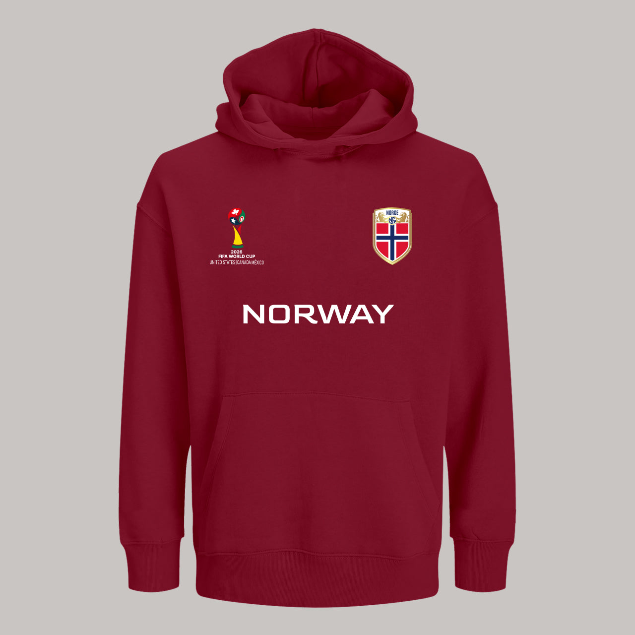 Norway Soccer Team Fan Hoodie – 2026 World Cup Football Sweatshirt