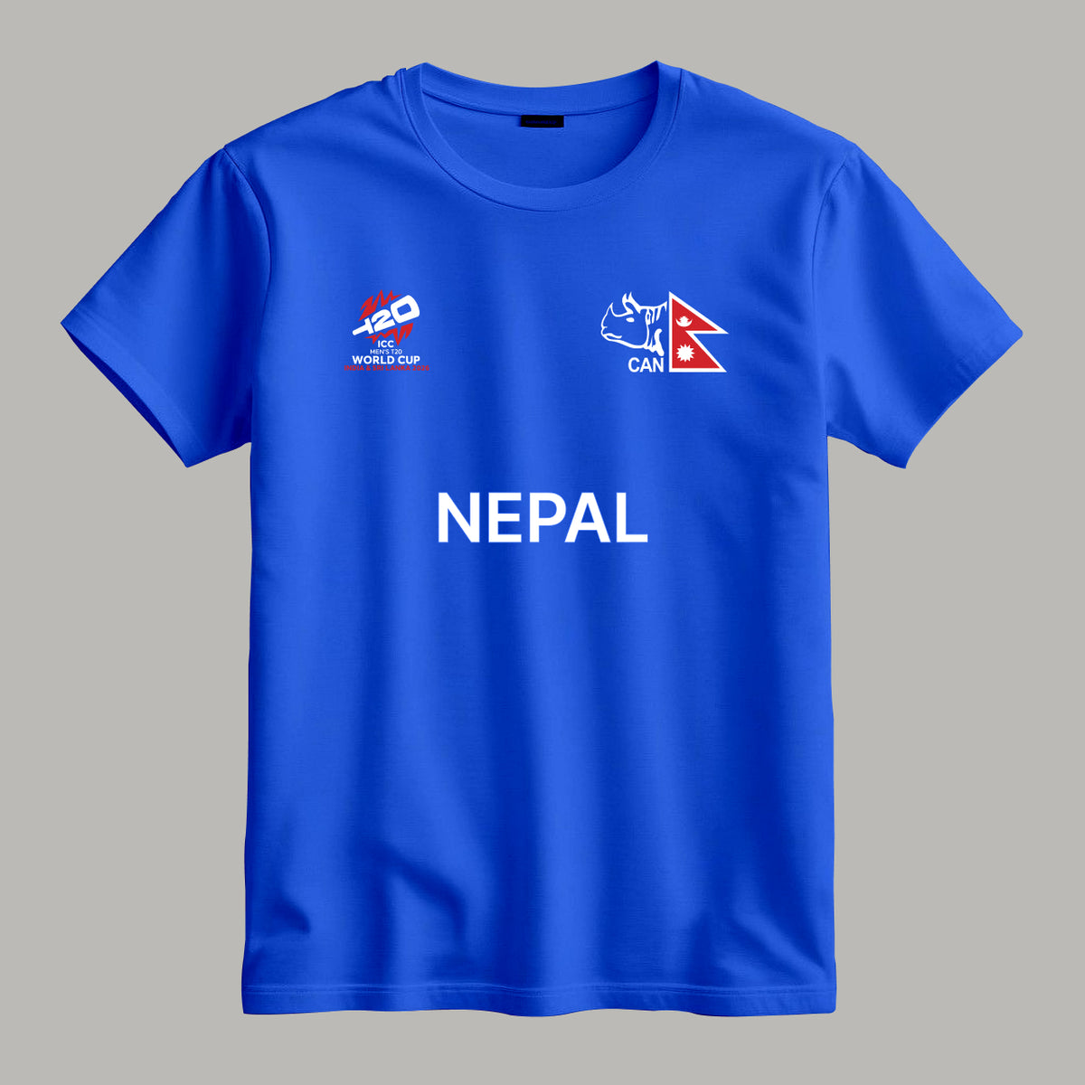 Cricket World Cup 2026 Nepal Team Fan T-Shirt |  Male & Female Fan Jersey