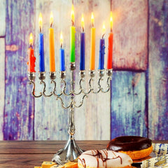 New 100PCS Unscented Taper Colorful Birthday Candles Smokeless For