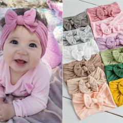 Newborn Baby Headband Headwear Turban Knotted Bow