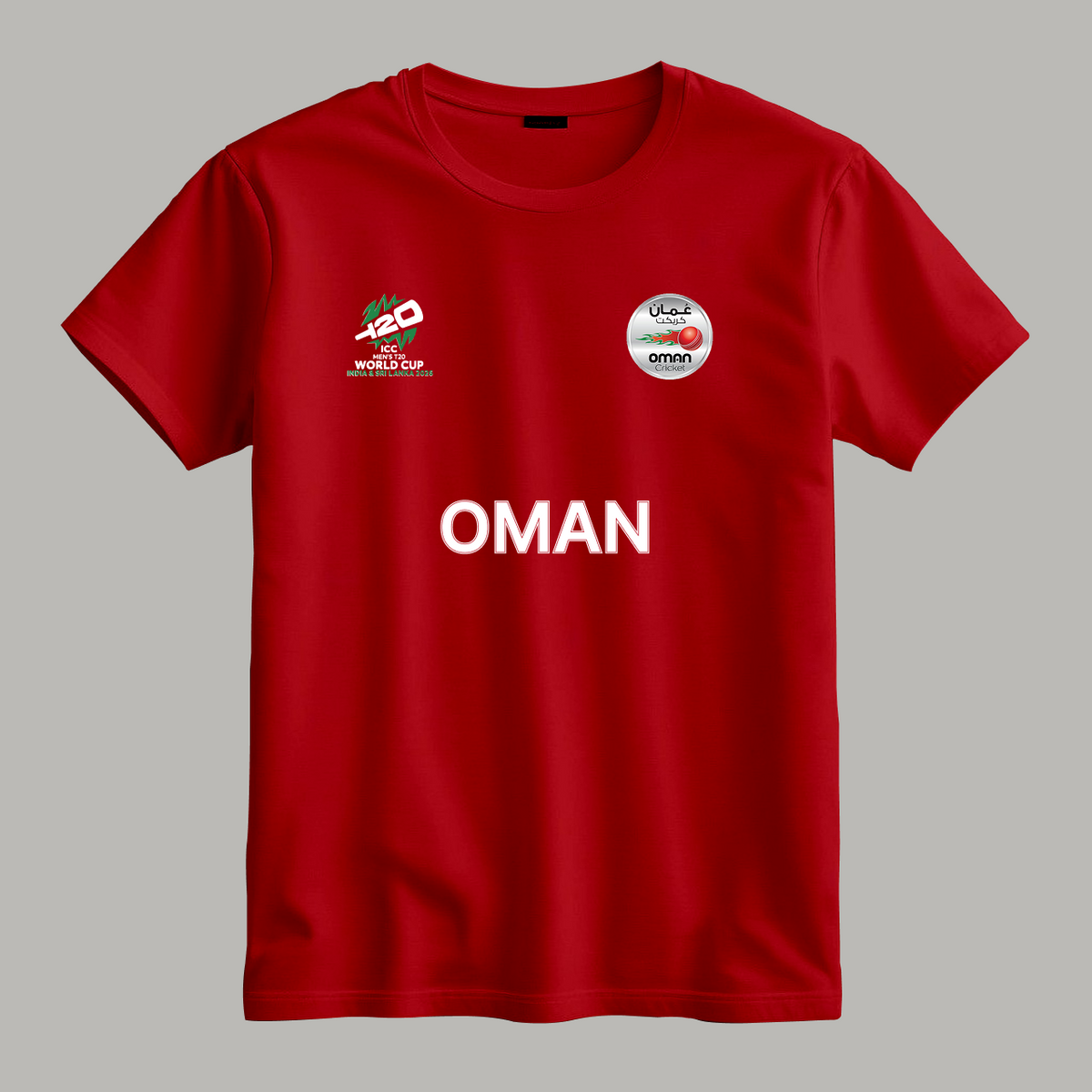 Cricket World Cup 2026 Oman Team Fan T-Shirt |  Male & Female Fan Jersey