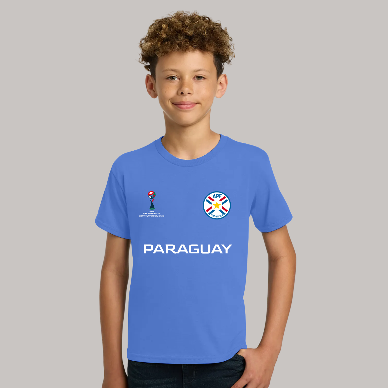 Paraguay Soccer Team Fan T-Shirt For Boys/Youth – 2026 Football World Cup TShirt