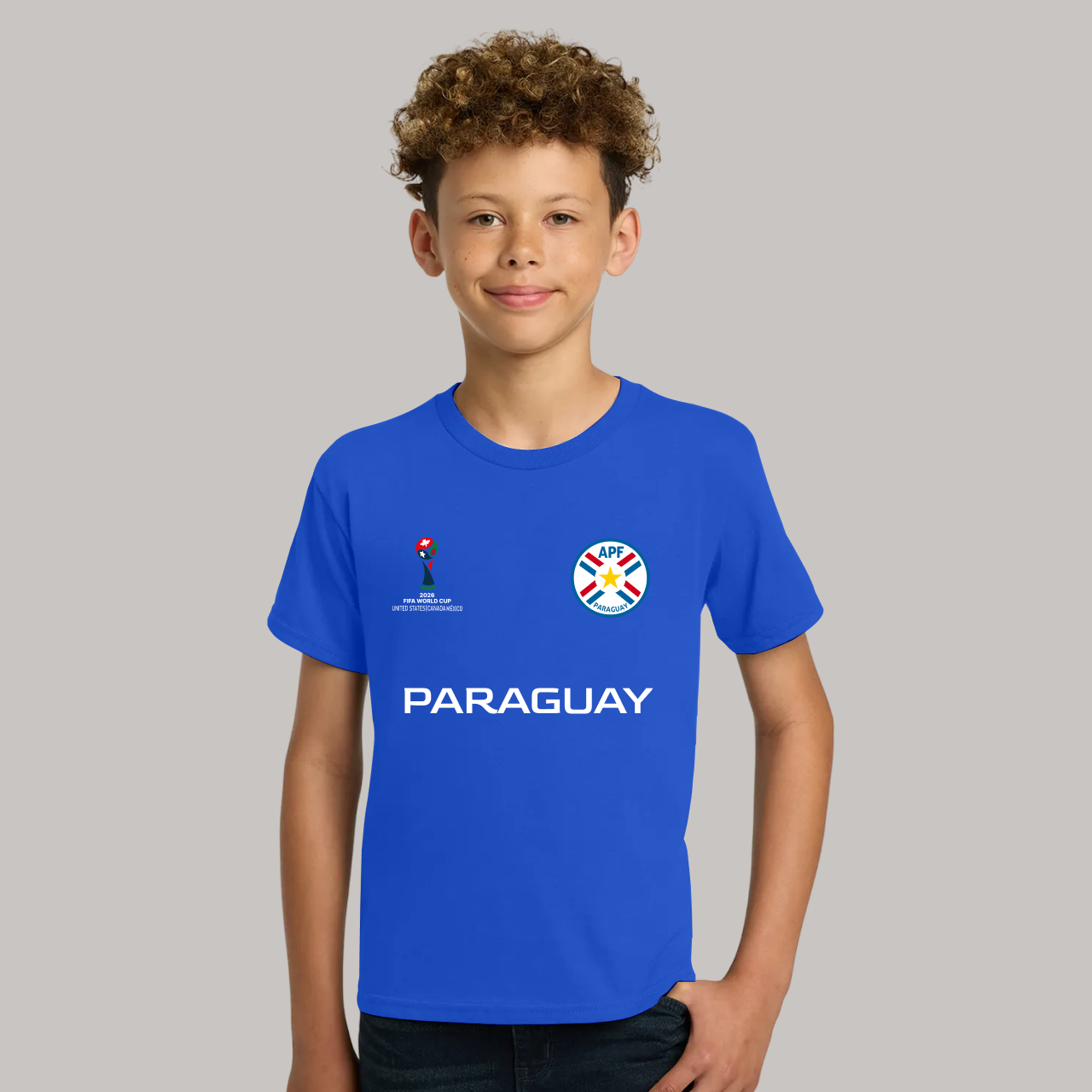 Paraguay Soccer Team Fan T-Shirt For Boys/Youth – 2026 Football World Cup TShirt