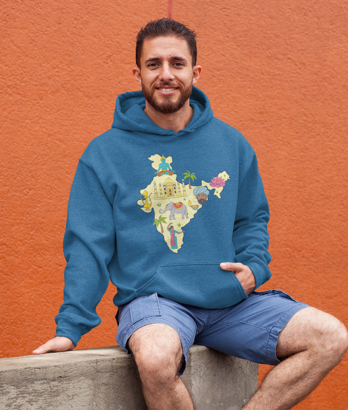 Indian Culture Hoodies, India Map Hoodie, India Flag Hoodies, Gift For Boyfriend Made In India