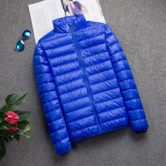 New Brand Autumn Winter Light Down Jacket Men's Fashion Hooded Short