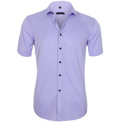 Spring Men's Social Shirt Slim Business Dress Shirts Male Long Sleeve