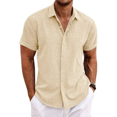 Linen shirt tribal ethnic men's riding shirt linen shirt casual summer