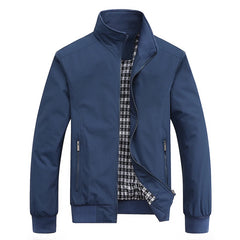 Fashion Autumn Jackets Men Casual Solid Color Bomber Jacket Men New in