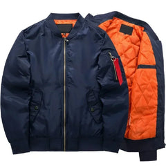 New Fashion Brand Mens Casual Jacket Large Size Men Pilot Bomber