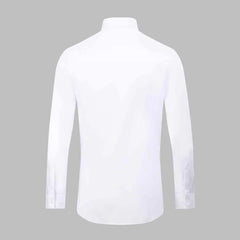 Little bee embroidery men's shirt solid color long-sleeved classic