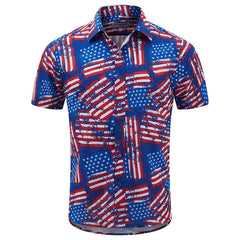 America Hawaiian Flag Men Fashion Shirts For Man weed Clothing 3D