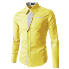 2024 Hot Sale New Fashion Camisa Masculina Long Sleeve Shirt Men Slim