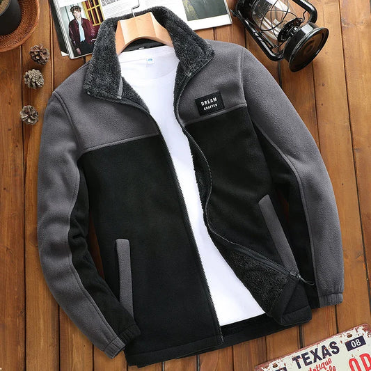 Fashion Polar Fleece Jackets Men Thermal Fleece Military Tactical Coat