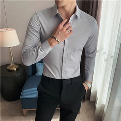 10 Color Summer New Mens Short-sleeved Shirt Cotton Casual Business