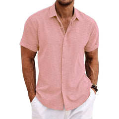 Linen shirt tribal ethnic men's riding shirt linen shirt casual summer
