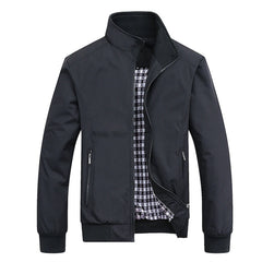 Fashion Autumn Jackets Men Casual Solid Color Bomber Jacket Men New in
