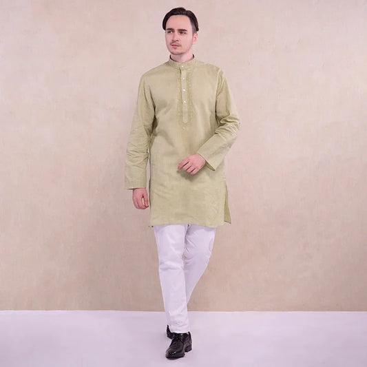 Indian Traditional Clothing for Men Sets Kurtis 2 Color Blouse and