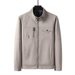 2023 Spring Autumn Jacket Bomber Men's Slim Business Coat Thin Casual