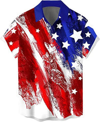 America Hawaiian Flag Men Fashion Shirts For Man weed Clothing 3D