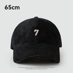 Winter 60-65 cm Large Size Corduroy Baseball Cap For Men Women Autumn