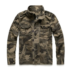 2024 New Casual Wear Mens Oversized Camo Jacket Sportswear Thick Denim