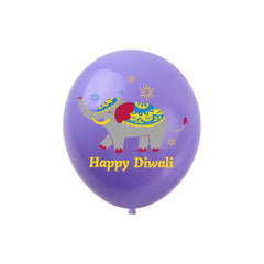 Diwali Theme Party Balloons,Happy Diwali Balloon, 12 inch Elephant