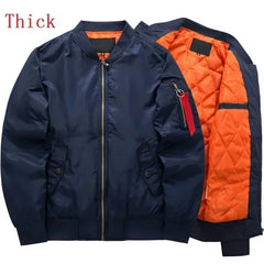 New Fashion Brand Mens Casual Jacket Large Size Men Pilot Bomber