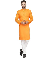 Mens Kurta Pajama Set Cotton Indian Ethnic Traditional Plain Dress