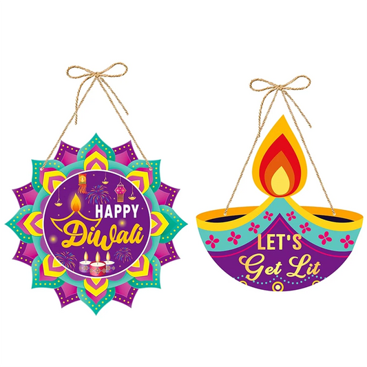 30PCS Diwali Festival Ornament Door Hanger Farmhouse Style Diwali