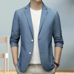 Anti-Wrinkle Ultra Thin Ice Silk Suit Jacket Summer men blazer