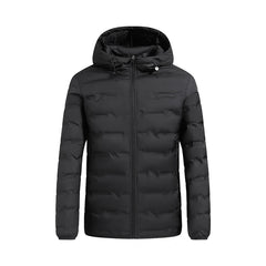 Men's White Duck Down Jacket Warm Thick Windproof Puffer Jacket Winter