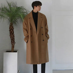 IEFB Autumn Winter Medium Length Coat Thickened Fashionable Woolen