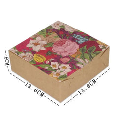 20pcs Gift Box Kraft Paperboard Box Cookie Packaging Box Macaron Box