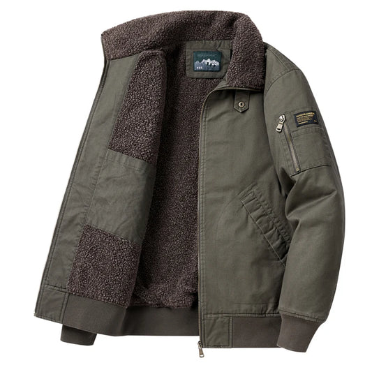2023 New Men Winter Fleece Minimalist Lapel Jacket Men Autumm Casual