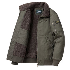 2023 New Men Winter Fleece Minimalist Lapel Jacket Men Autumm Casual