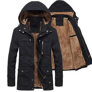 New Military Thick Warm Man Jacket Winter Parkas Casual Cotton Padded