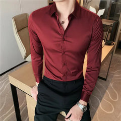 10 Color Summer New Mens Short-sleeved Shirt Cotton Casual Business