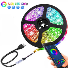 LED Strip Light Color USB RGB Tpae Bluetooth LED Strip Bedroom